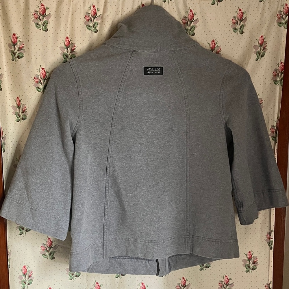 Lululemon heather grey shawl collar cropped jacket